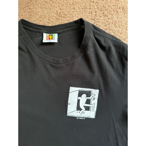 Keith Haring National Coming Out Day Mens Size Large Graphic T Shirt Black - Picture 7 of 7